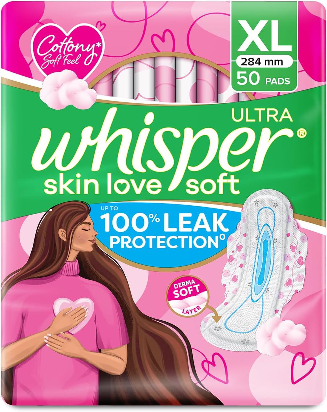 Ultra Soft Sanitary Pads - 50 Pieces