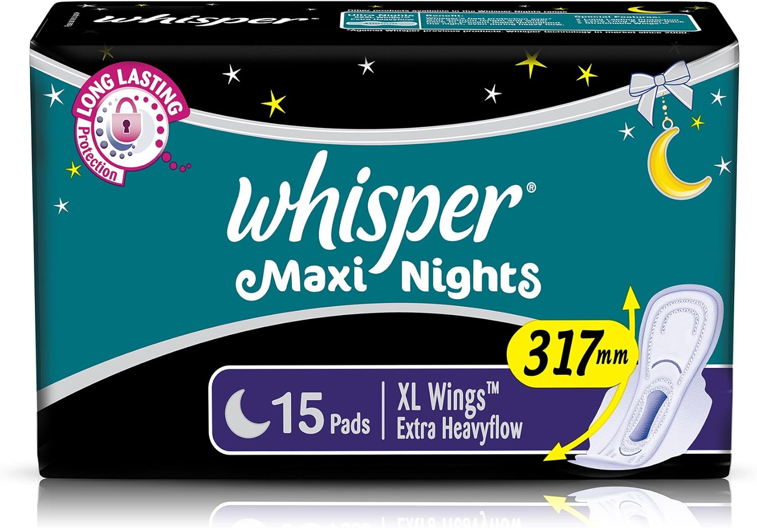 Maxi Nights Sanitary Pads for Women, XL