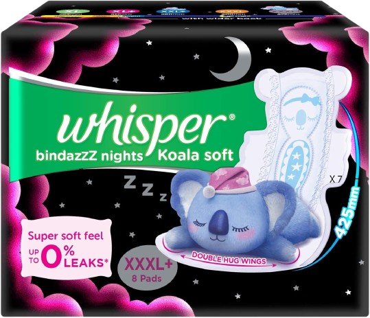 Maxi Nights Sanitary Pads for Women, XL